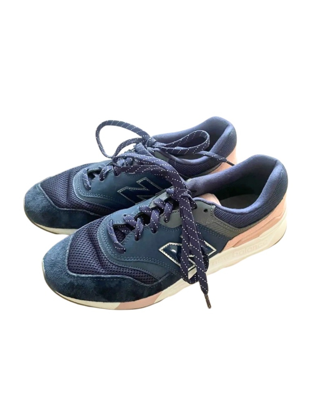 New Balance 997H Navy & Blush Athletic Sneakers Women 7.5 #0082